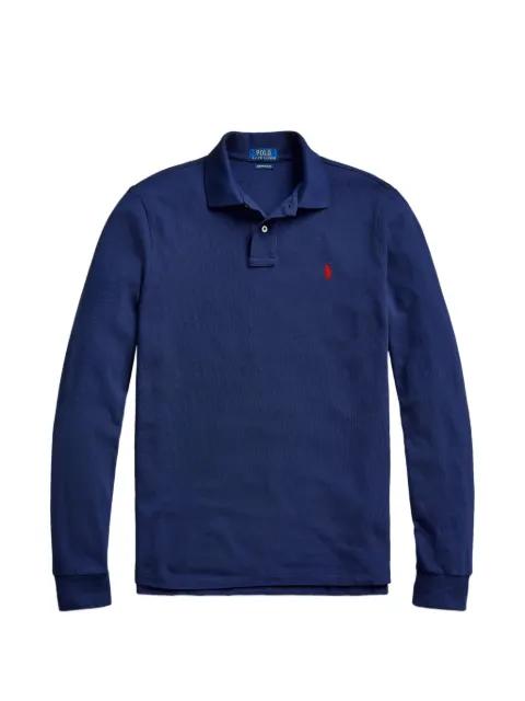 long-sleeve piqué polo shirt by POLO RALPH LAUREN