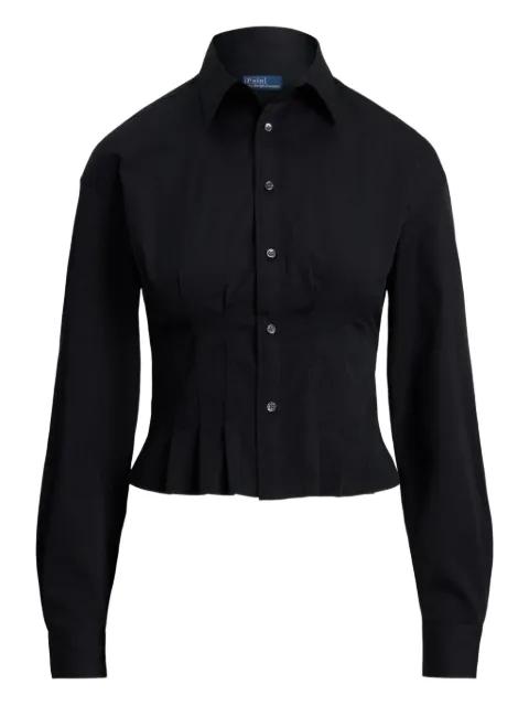 long-sleeve pleated shirt by POLO RALPH LAUREN