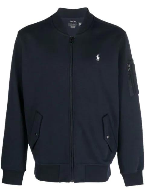 long-sleeve zip-up pullover by POLO RALPH LAUREN