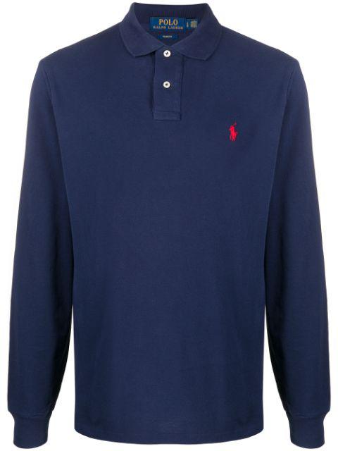 long-sleeved polo shirt by POLO RALPH LAUREN