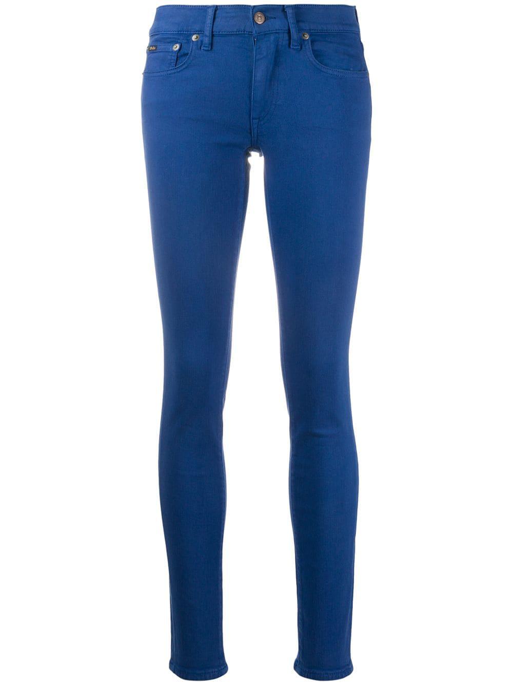 low-rise skinny jeans by POLO RALPH LAUREN