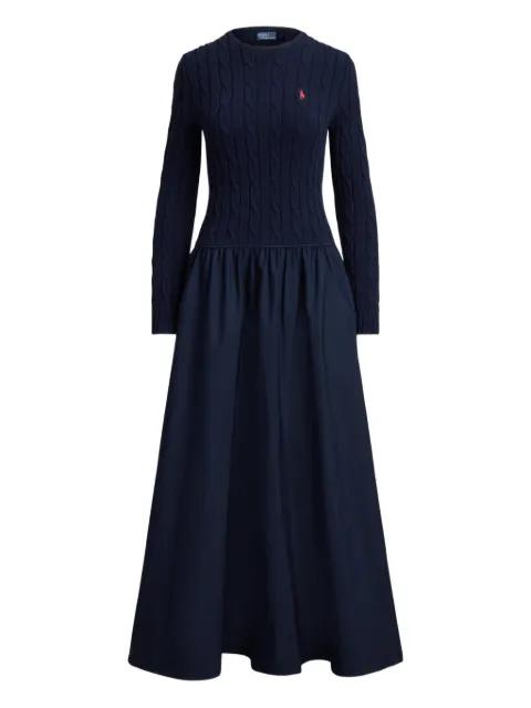 maxi cable-knit dress by POLO RALPH LAUREN