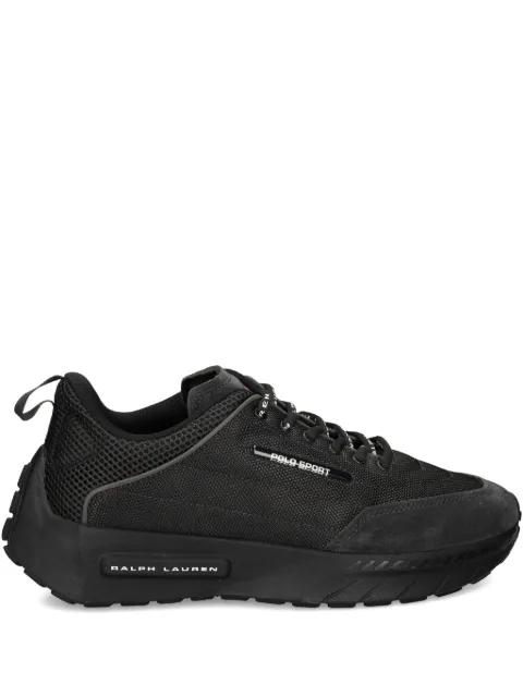 mesh-panel suede trainers by POLO RALPH LAUREN