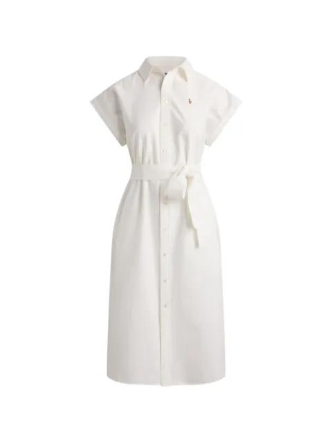 midi belted shirt dress by POLO RALPH LAUREN