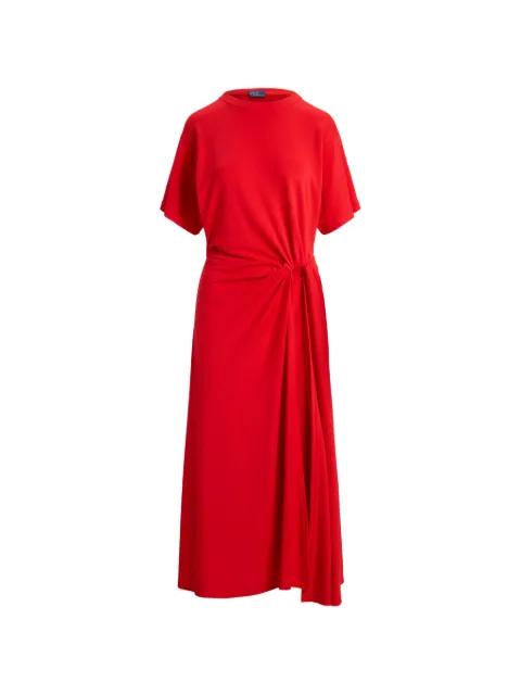 midi twist-detail dress by POLO RALPH LAUREN