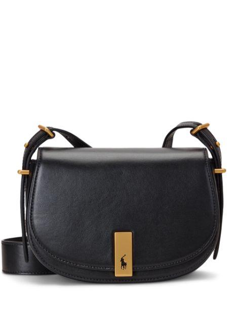 mini Polo ID leather crossbody bag by POLO RALPH LAUREN