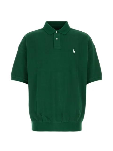 oversized logo-embroidered polo shirt by POLO RALPH LAUREN