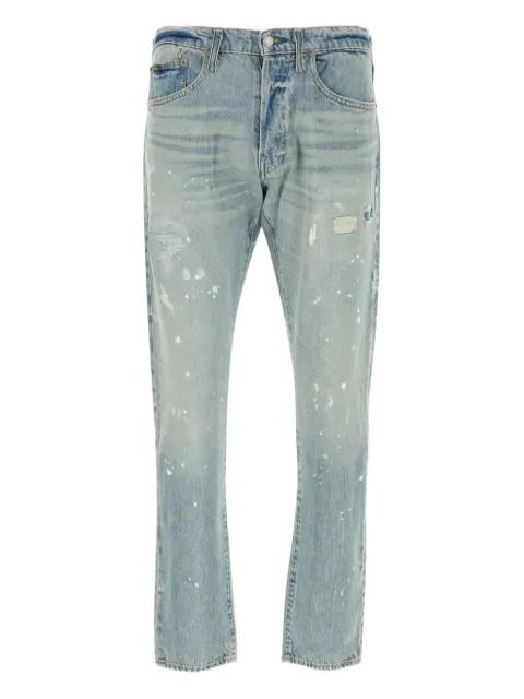paint-splattered straight jeans by POLO RALPH LAUREN