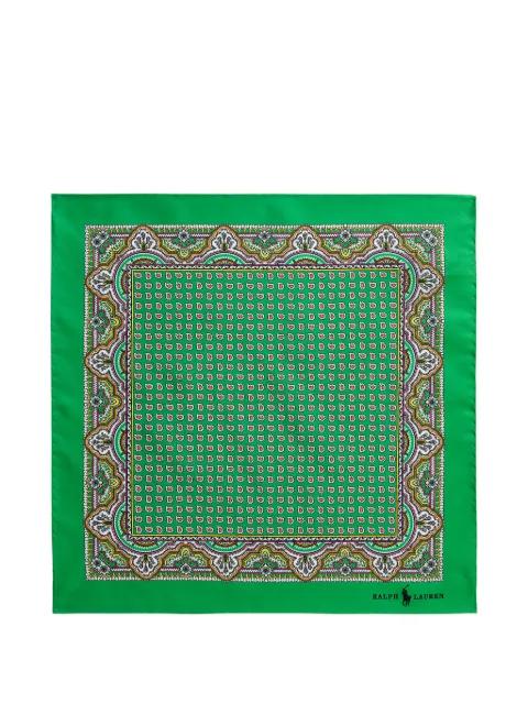 paisley-print silk pocket square by POLO RALPH LAUREN