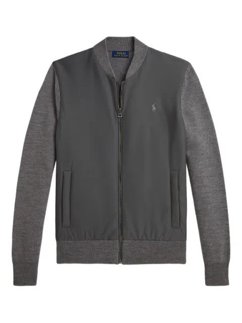 panelled zip-up sweatshirt by POLO RALPH LAUREN