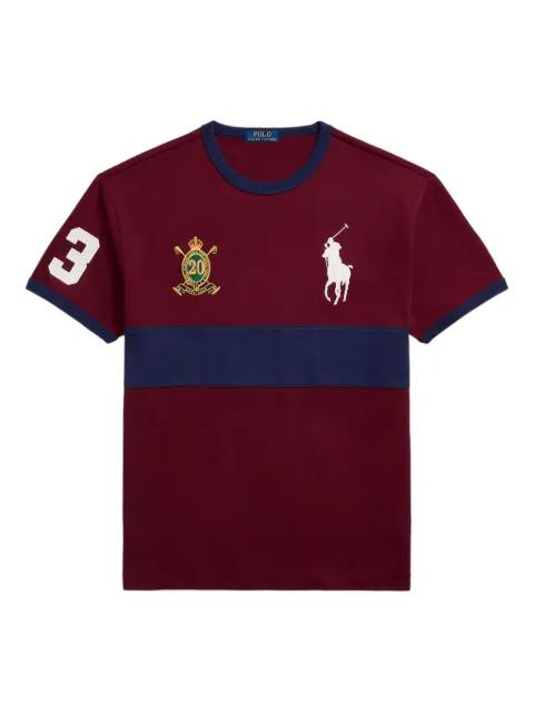 patch-details colour-blocked T-shirt by POLO RALPH LAUREN