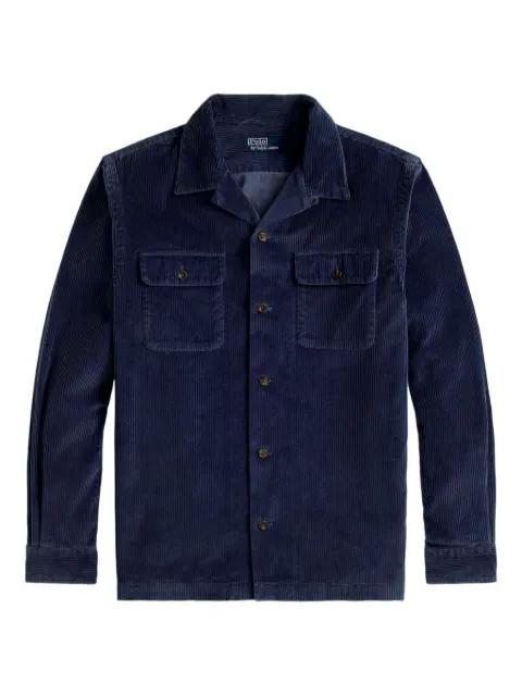 patch-pockets long sleeve shirt by POLO RALPH LAUREN