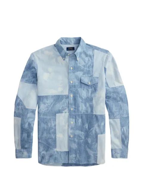 patchwork buttoned shirt by POLO RALPH LAUREN