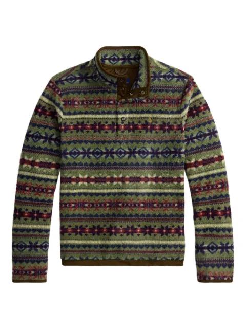 patterned mock-neck sweater by POLO RALPH LAUREN