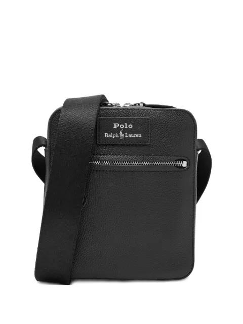 pebble -eather messenger bag by POLO RALPH LAUREN