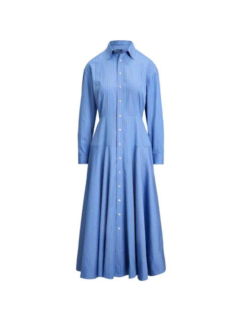 pinstripe midi dress by POLO RALPH LAUREN