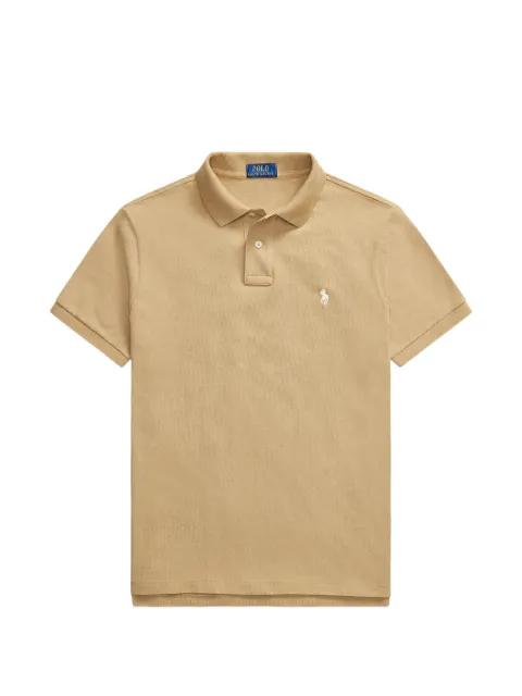 pique-knit logo-embroidered polo shirt by POLO RALPH LAUREN