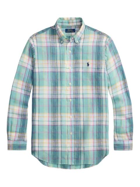 plaid button-down shirt by POLO RALPH LAUREN