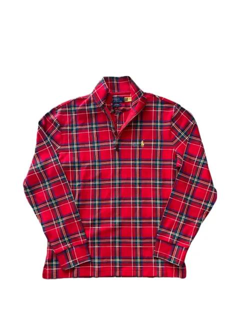 plaid half-zip sweatshirt by POLO RALPH LAUREN