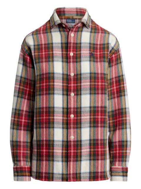 plaid long-sleeve shirt by POLO RALPH LAUREN