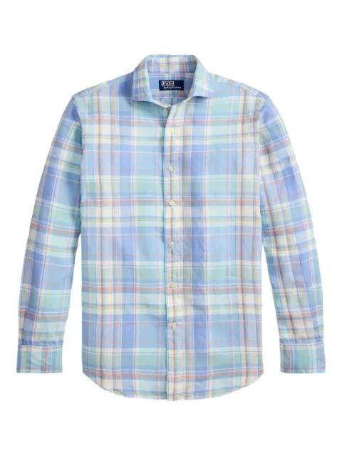 plaid-pattern long-sleeve shirt by POLO RALPH LAUREN