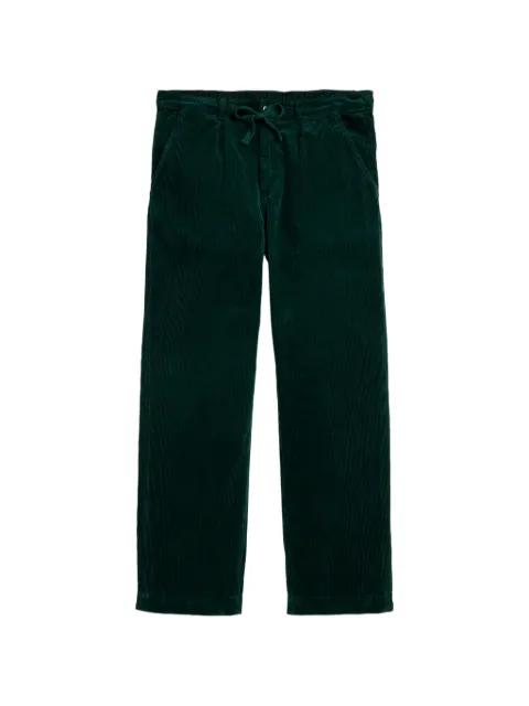 pleated corduroy straight-leg trousers by POLO RALPH LAUREN