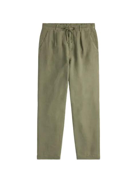 pleated linen trousers by POLO RALPH LAUREN