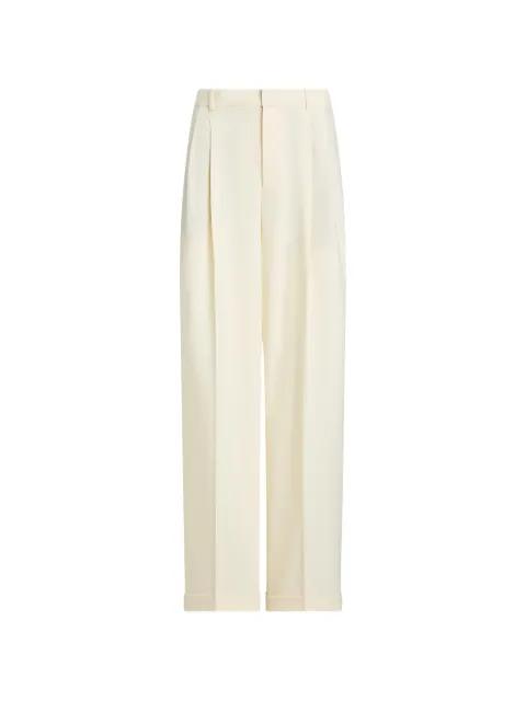 pleated wide-leg trousers by POLO RALPH LAUREN