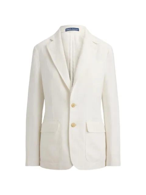 pocket button linen blazer by POLO RALPH LAUREN