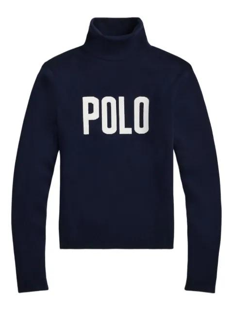 polo-logo turtleneck sweater by POLO RALPH LAUREN