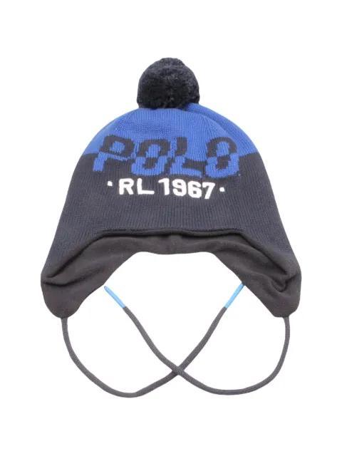 pom-pom earflap beanie hat by POLO RALPH LAUREN