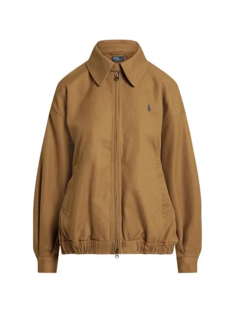 pony-embroidered zip jacket by POLO RALPH LAUREN