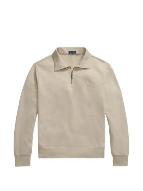 quarter-zip cotton sweater by POLO RALPH LAUREN