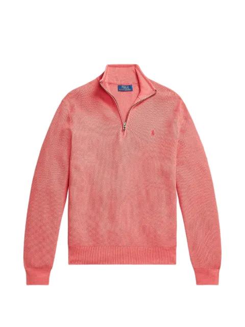 quarter-zip cotton sweater by POLO RALPH LAUREN