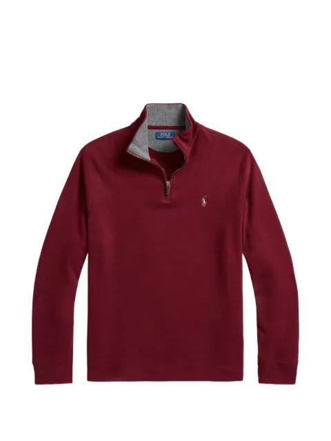quarter-zip embroidered-logo sweater by POLO RALPH LAUREN