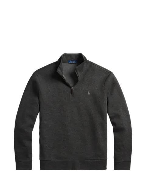 quarter-zip embroidered-logo sweater by POLO RALPH LAUREN