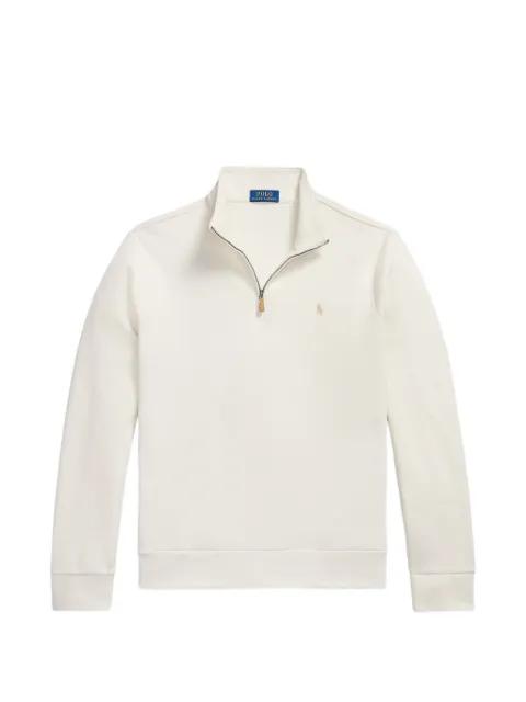 quarter-zip logo-embroidered sweater by POLO RALPH LAUREN