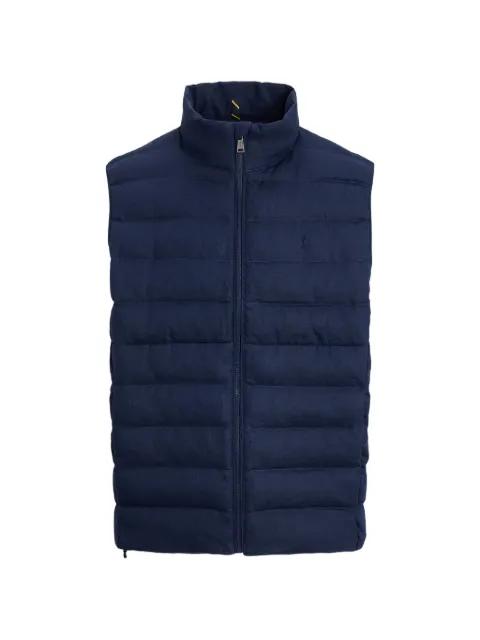 quilted linen gilet by POLO RALPH LAUREN