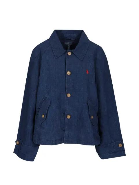 raglan-sleeve denim jacket by POLO RALPH LAUREN