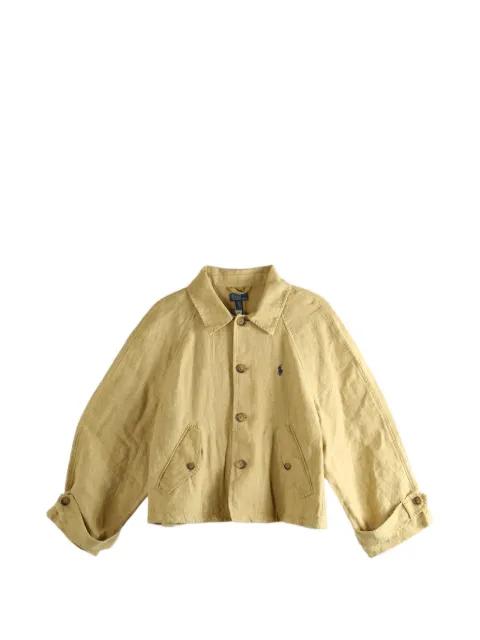 raglan-sleeve linen jacket by POLO RALPH LAUREN