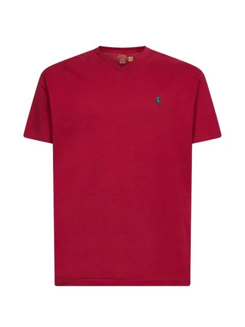 ribbed V-neck T-shirt by POLO RALPH LAUREN