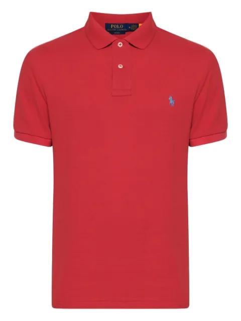 ribbed collar short-sleeve polo shirt by POLO RALPH LAUREN