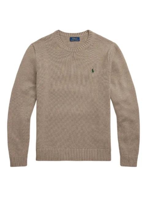 ribbed crewneck sweater by POLO RALPH LAUREN