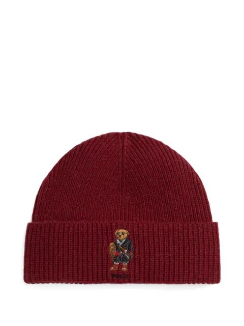 ribbed-knit beanie hat by POLO RALPH LAUREN