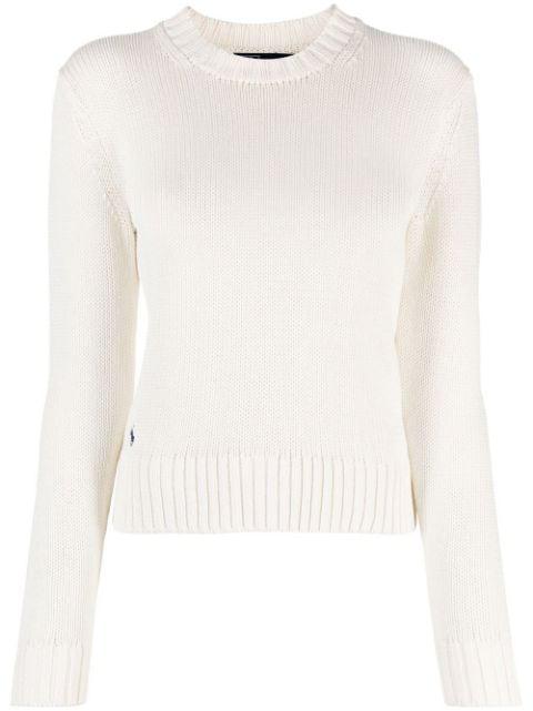 ribbed-knit crew neck jumper by POLO RALPH LAUREN