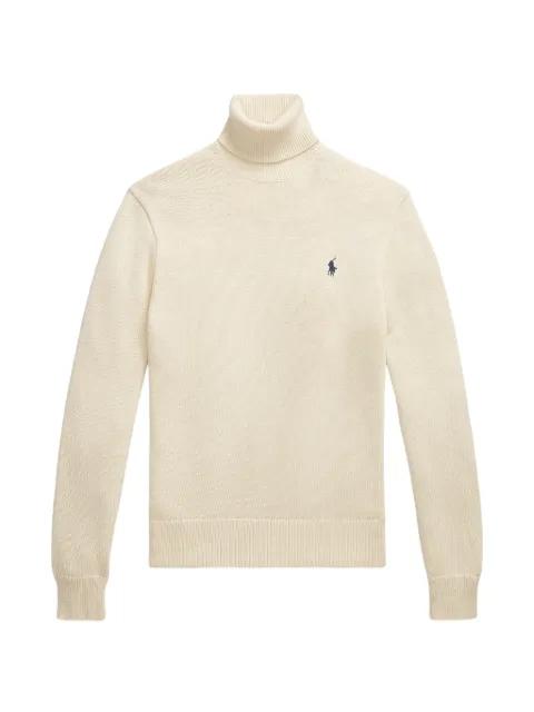 roll neck logo-embroidered sweater by POLO RALPH LAUREN