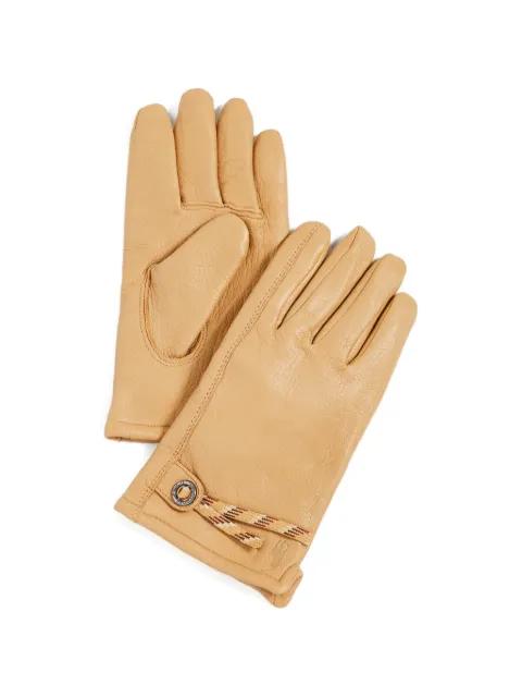 rope-detail leather gloves by POLO RALPH LAUREN