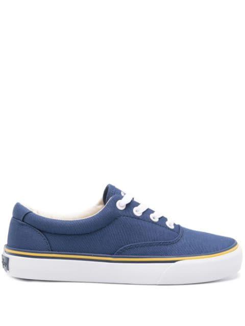round-toe canvas sneakers by POLO RALPH LAUREN