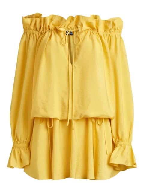 ruffled long-sleeved dress by POLO RALPH LAUREN