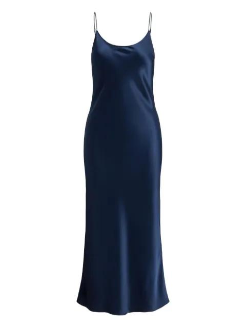 scoop-neck satin slip dress by POLO RALPH LAUREN